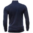 thumbnail image 2 of Vedolay Mens Sweaters Knitted Long Sleeve Slim Fit Workout Cardigans Navy,XL, 2 of 2