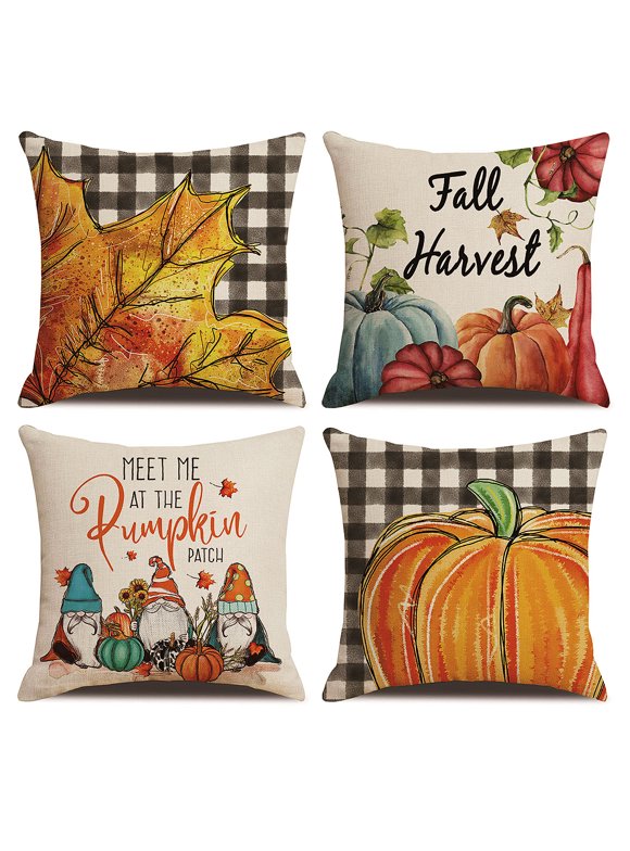 Fall Pillows in Fall Decor