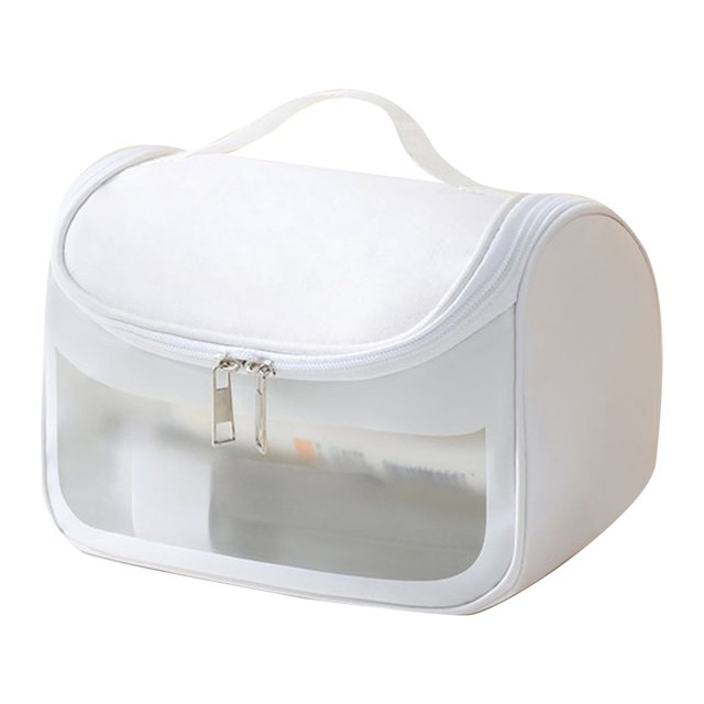 asddcavvf Light Transparent Makeup Bag Sundries Hand Held Cosmetics Daily Necessities Portable Trave