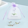 thumbnail image 2 of 20 bolsitas de lavanda con cordón de organza, bolsas de malla vacías para embalaje y almacenamiento, bolsitas de gasa pequeñas, bolsitas de lavanda con cordón de malla., 2 of 6