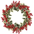 thumbnail image 3 of Injueey Guirnalda grande de 40CM, decoración de barries, decoración de flores artificiales falsas, colgante con hojas para pared de puerta de Navidad guirnaldas Injueey HA8954-00B, 3 of 6
