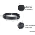 thumbnail image 3 of Cool Black Stainless Steel Emergency Medical Alert ID Bracelet, 3 of 5