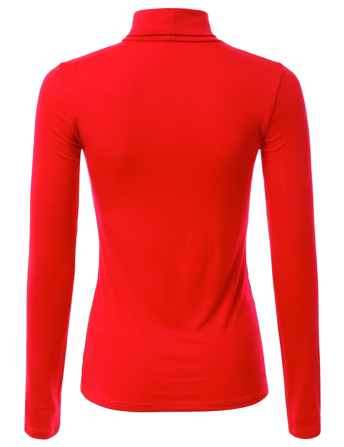Doublju Women's Long Sleeve Turtleneck 