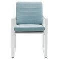 thumbnail image 4 of Patio Dining Chairs Set of 6 Outdoor Dining Chair with Armrests and Cushions Aluminum Chairs,White, 4 of 5