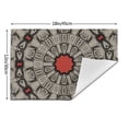 thumbnail image 3 of YFYANG Washable Heat-Resistant Placemats, 70% PVC/30% Polyester, Retro Mysterious Symbolic Pattern Kitchen Table Mat, 12" x 18" 1 Piece, 3 of 6