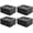 Black-4PACK, variant on Cash Box with Combination Lock Safe Metal Money Box with Money Tray for Security Lock Box 7.87"x 6.30"x 3.35" Black