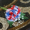 thumbnail image 5 of 100-Pack Silk Carnation Picks, Red, White & Blue, Patriotic Floral Accents, Perfect for Celebrations & Festive Decor, 5 of 6