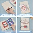 thumbnail image 3 of Happy Moment Greeting Card Holder Organizer Wooden Card Keeper Binder Planning Book Flowers Birthday Cards Keeper Photo Album Cover Graduation Wedding Planner Journal Keepsake Gift colorful DIY, 3 of 9