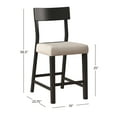 thumbnail image 4 of Hillsdale Furniture Knolle Park Wood Counter Height Stool, Set of 2, Black, 4 of 14