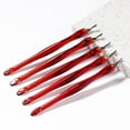 thumbnail image 5 of Clearance! Ankoty Nail Art 10Pc Tools: Stainless Cuticle Trimmer Cuticle Remover Exfoliating Cuticle Pusher Cuticle Removal Tools for Manicure and Pedicure 10Pc Dead Skin Fork Red, 5 of 8