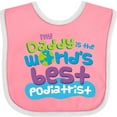 thumbnail image 3 of Inktastic Daddy Worlds Best Podiatrist Boys or Girls Baby Bib, 3 of 4