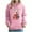 #0420-Pink, variant on Uootdi Christmas Hoodies for Women Drawstring Gift Funny Graphic Oversized Fleece Sweatshirts Xmas Holiday Sweater