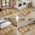 thumbnail image 5 of Entryway Rug 2'x3', Botanical Ferns Kitchen Runner Rugs Non-Slip Carpet Mats, Romantic Roses Florals Butterfly Distressed Bedside Rugs Runners Washable Floor Carpet for Bathroom Laundry Room, 5 of 8