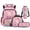 Axolotl Floral Just A Girls Who Love Axolotls, variant on Sunflower Axolotl Bee 4Pcs Kids Backpack Set, Cute Cartoon Preschool Kindergarten Elementary Bookbag with Lunch Bag Pencil Case Bottle Sleeve for Back to School