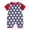 Blue, variant on Party Jumpsuit for Baby 𝐍ewborn Boys Girls Pullover Romper Short Sleeve Cartoon Baseball Prints Bodysuits