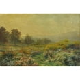 thumbnail image 2 of Francois Richard de Montholon 24x17 Gold Ornate Framed and Double Matted Museum Art Print Titled - Summer Landscape, 2 of 4