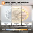 thumbnail image 3 of Ventilador de techo addlon 51 cm con control remoto y LED regulable, 3 of 7