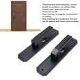 thumbnail image 3 of Complete Lock Kit, Smoothly Rotating Wear Resist Black Easy Assembly Keyed Entry Door Lock Set  for Bedrooms Bathrooms Hotels Offices, 3 of 7