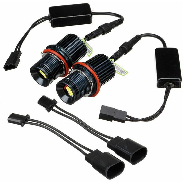 2X Blanco 80W LED Angel Eyes Halo Ring Marker Bulb para BMW E39 E60 E53 ZefeiWu 8390605309960
