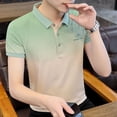 thumbnail image 2 of Camiseta tipo polo original lisa para hombre, ropa de moda, ropa urbana, estética, informal, de alta calidad, con cuello, camisetas para hombre Kpop, 2 of 5