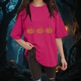 thumbnail image 2 of Godom Halloween Shirts for Women Halloween Ghost T-Shirts Pumpkin Graphic Shirt Short Sleeve Tops, 2 of 6