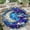Moon, variant on Round Area Rug, Dragonfly4 Non-Slip Floor Mat, Soft Washable Carpet for Living Room Bedroom Decor 31 Inch