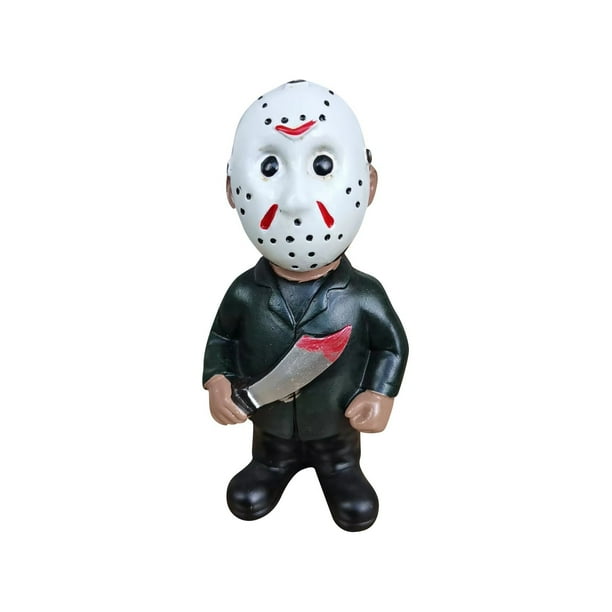 Figuras de Terror, Juego de Decoración de Jardín de Películas de Terror, Michael Myers Jason Freddy Ghost Face Figuras de Acción Estatua de Decoración para Exteriores para Decoración de Hogar