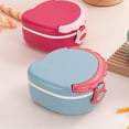 thumbnail image 4 of WIZUTIZ Microwave Heated Bento Box Plastic Leak Proof Student Lunch Box+fork Household Items for New Home Novelty, 4 of 5