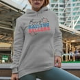 thumbnail image 2 of Busy Raising Ballers, Baseball Art Merch Gift, Heather Grey Hooded Sweatshirt or Hoodie, Large, 2 of 5