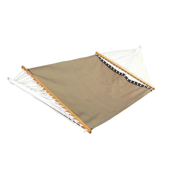 Vivere Double Poolside Spreader Bar Hammock - Taupe