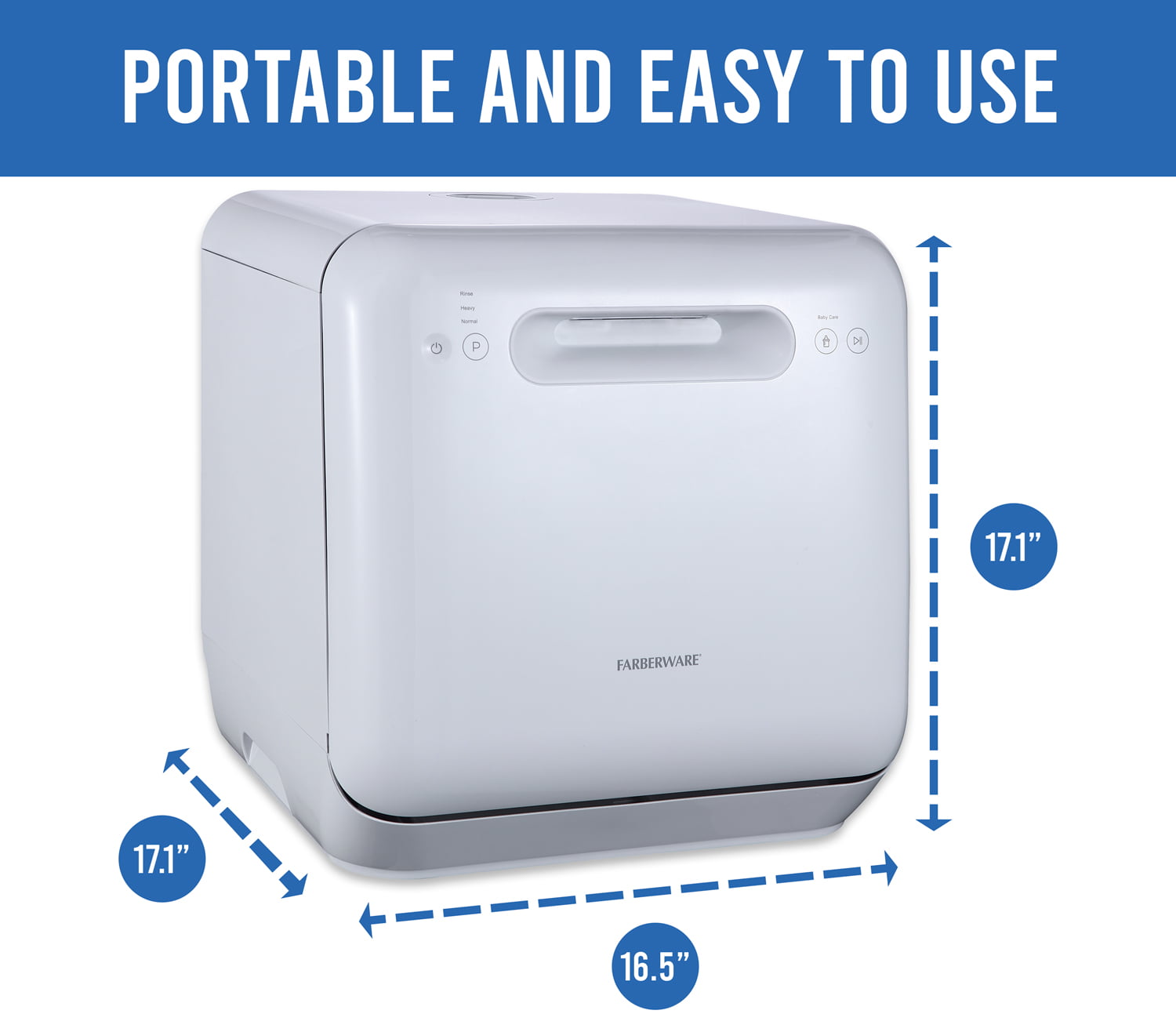 Farberware Professional Complete Portable Countertop Dishwasher