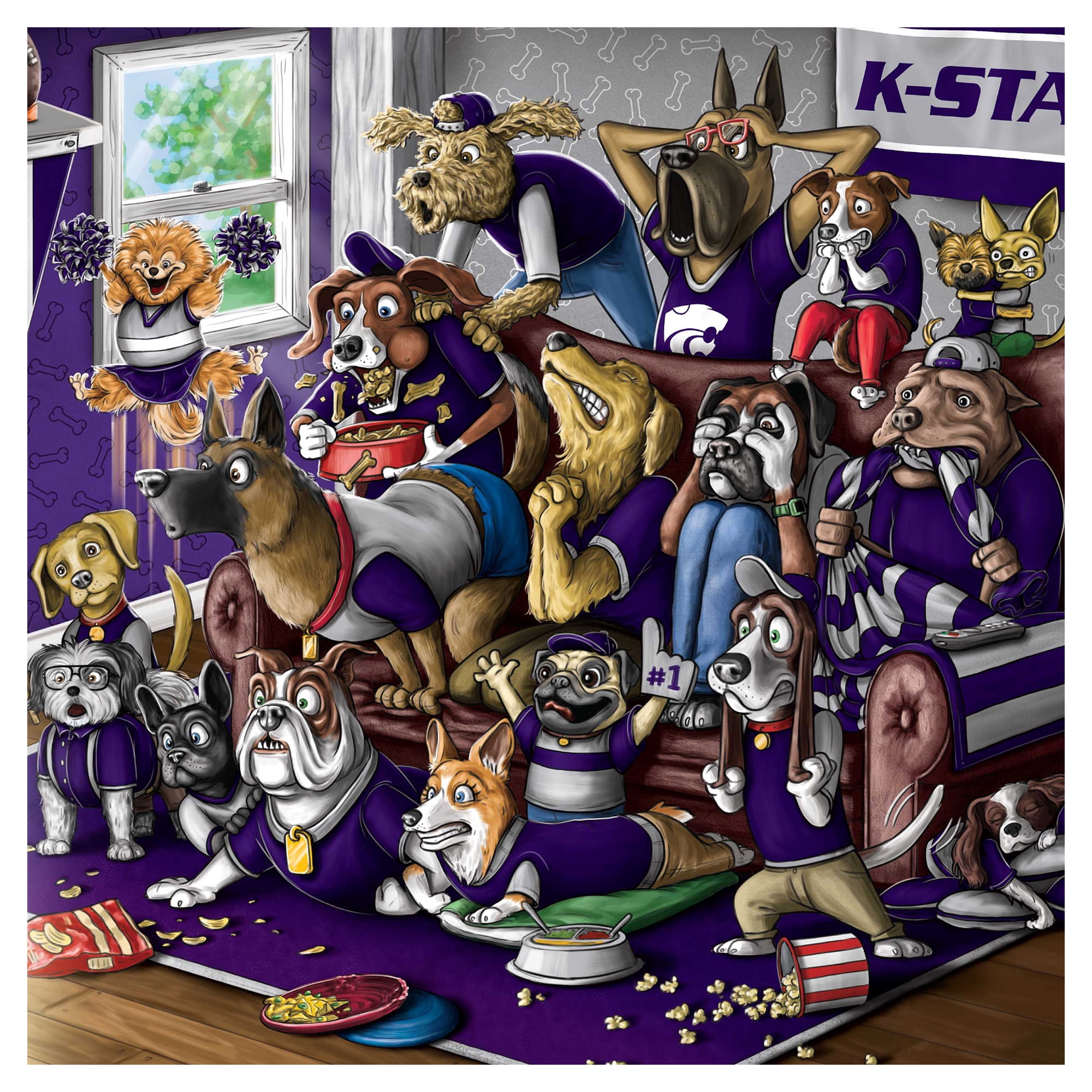 IDNA Kansas State Wildcats 13.25" x 17.25" Purebred Fans Wall Art