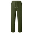 thumbnail image 6 of Falkdiz Boys Warm Fleece Sweatpants Winter Pantalones Pockets Trendy Drawstring Straight Leg Sport Pants for Boys Elastic Waist, Army Green, Size: 5-6 Years, 6 of 7