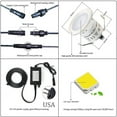 thumbnail image 3 of Recessed LED Deck Light Kits, 12V Low Voltage Landscape Lighting, IP67 Waterproof Outdoor Step Stair Lights-Natural white, 3 of 5