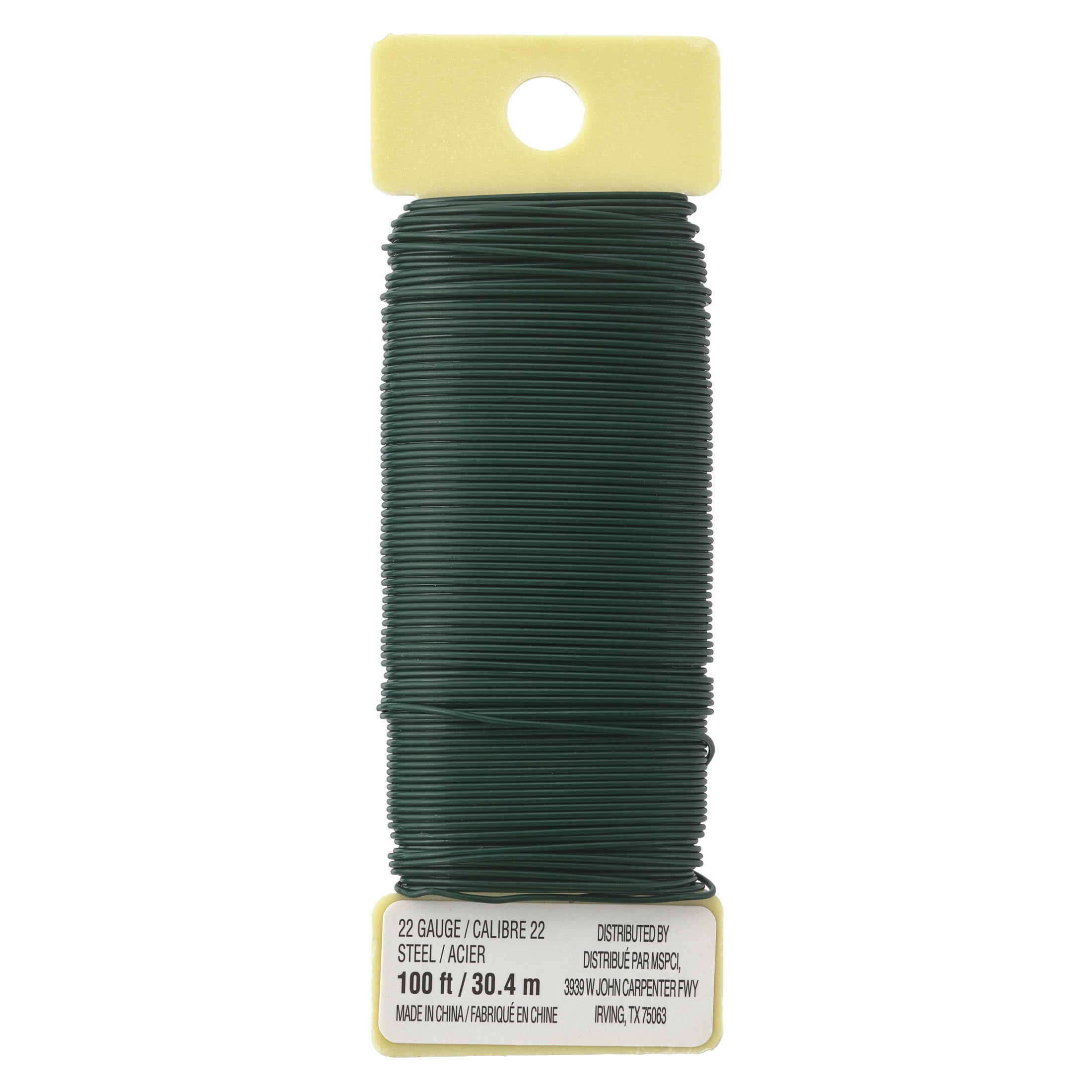 40 Pack: 22 Gauge Green Floral Paddle Wire by Ashland