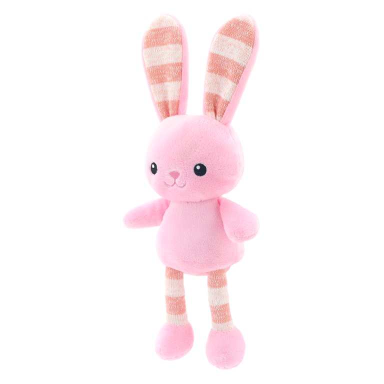Way to Celebrate! Easter Floppy Bunny Plush Toy, Pink​ 