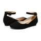 thumbnail image 4 of Flats de gamuza negra REVONA para mujer DREAM PAIRS Talle 11, 4 of 6