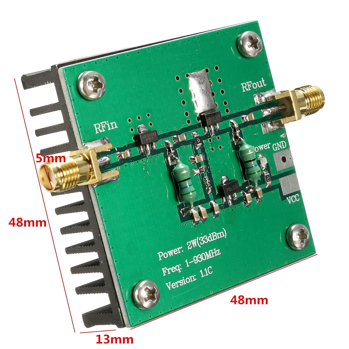 RF Broadband Power Amplifier Module 1930MHz 2W for Radio Transmission