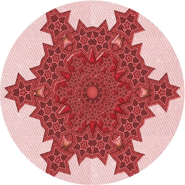 Ahgly Company Tapis Rond Lavable en Machine Intérieur Transitionnel Rouge, 5 Pieds Rond