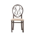 thumbnail image 3 of SEI BC1491 Lucianna Chaises 4pc Ensemble - Brun Foncé, 3 of 9