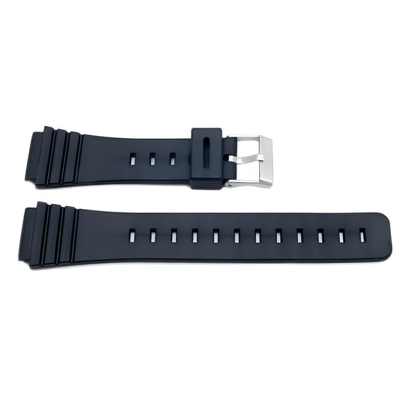 Black Casio Style 18mm Watch Band