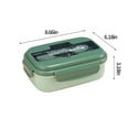 thumbnail image 3 of Leakproof Bento Box Set, 1100ML Containers, Microwave Safe, Dishwasher Friendly, 4 Compartment Design, for Office Travel, Food Storage Containers, Stainless Steel Material, Compact Lunch DinXzu, 3 of 9