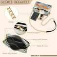 thumbnail image 3 of FORMRS Women Crossbody Purse with Chain Strap Vegan Leather Shoulder Handbag, Blue Goldfish Bowl, 3 of 7