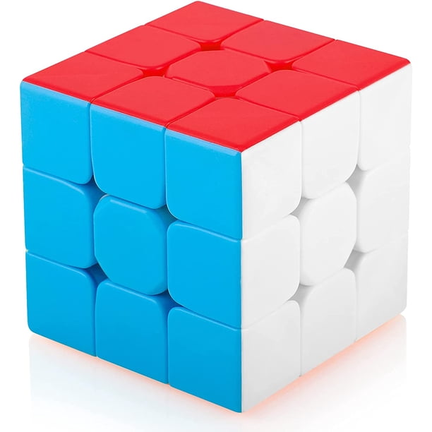 Cubo de velocidad 3x3 sin pegatinas, regalo navideño para niños y adultos (sin pegatinas)