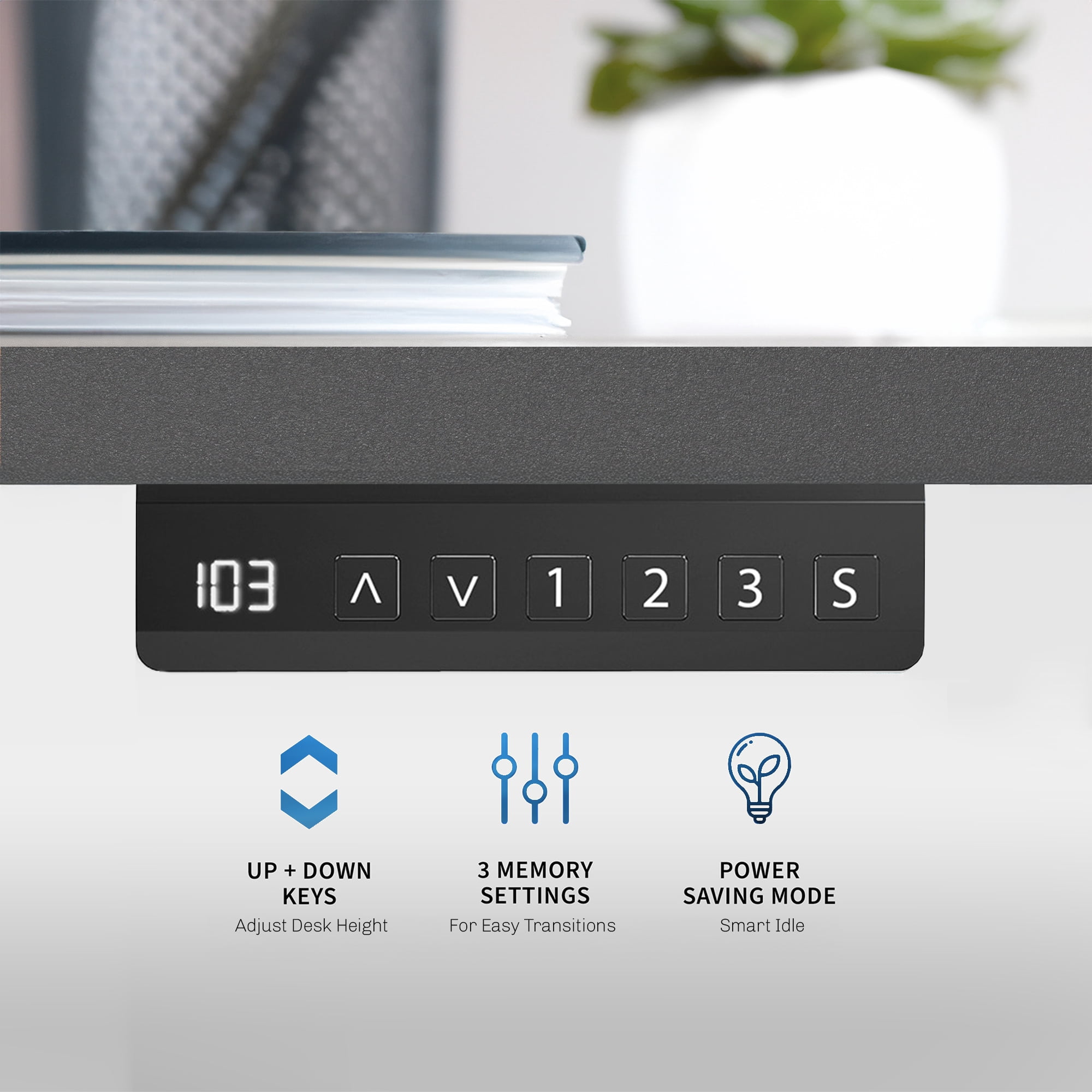VIVO Gray Electric Dual Motor Standing Desk Frame, Height Adjustable Legs
