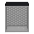 thumbnail image 4 of Jalora Glass Top Square Side Table, Gray, 4 of 5