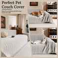 thumbnail image 6 of Jessy Home Sofa Cover Slipcover Couch Cover Protector Durable Multi-Function Furniture Cover for Dogs Cats Home Decor 71"x 150"Beige, 6 of 8
