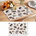 thumbnail image 6 of Western Cowboys Placemats Set of 6 Beige Vintage Country Cactus Place Mats Indoor Wipeable Table Mats Washable Cloth Dining Table Placemats for Kitchen Holiday Party Home Decor 13x19 Inch, 6 of 9