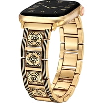 TOYOUTHS Compatible with Apple Watch Band for Women 42/41/40/38/44/45/46/49mm, Mosaic Style Stainless Steel Bracelet Strapfor iWatch Ultra Series 10 9 8 7 6 5 4 3 SE