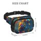 thumbnail image 4 of Disketp Neon Seahorse Underwater Realm Riñonera de Doble Capa, Bolsa de Cintura Ajustable para Viajes, Correr y Senderismo, Riñonera Ligera para Hombre y Mujer, 4 of 9